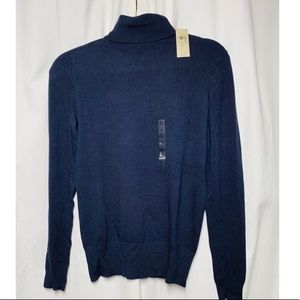 Ann Taylor navy turtleneck sweater